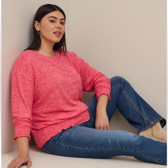 NWT Torrid super soft relaxed fit sweatshirt tea berry size large - Picture 2 of 10